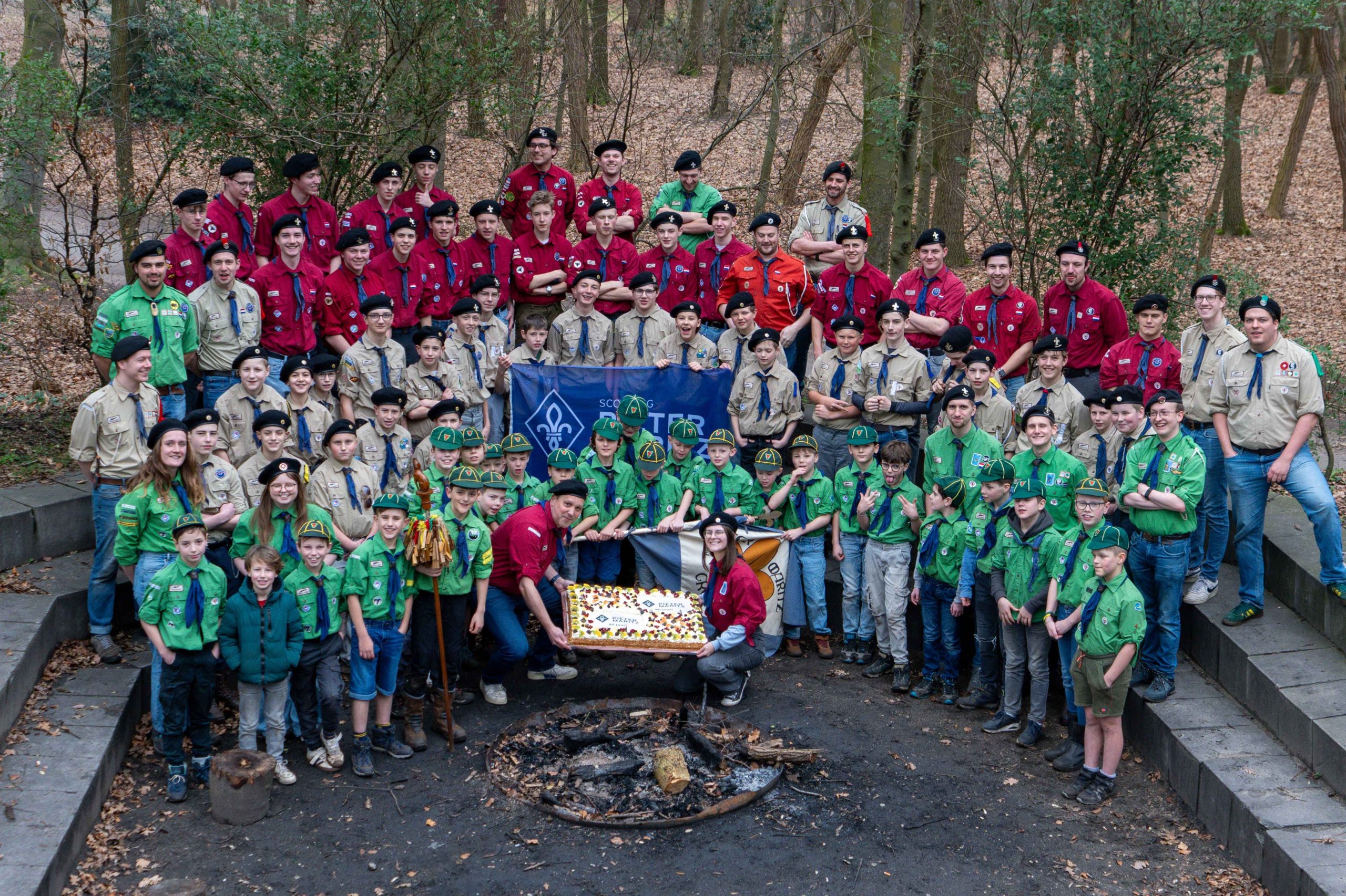 Leden van Scouting Pieter Maritz in Ede
